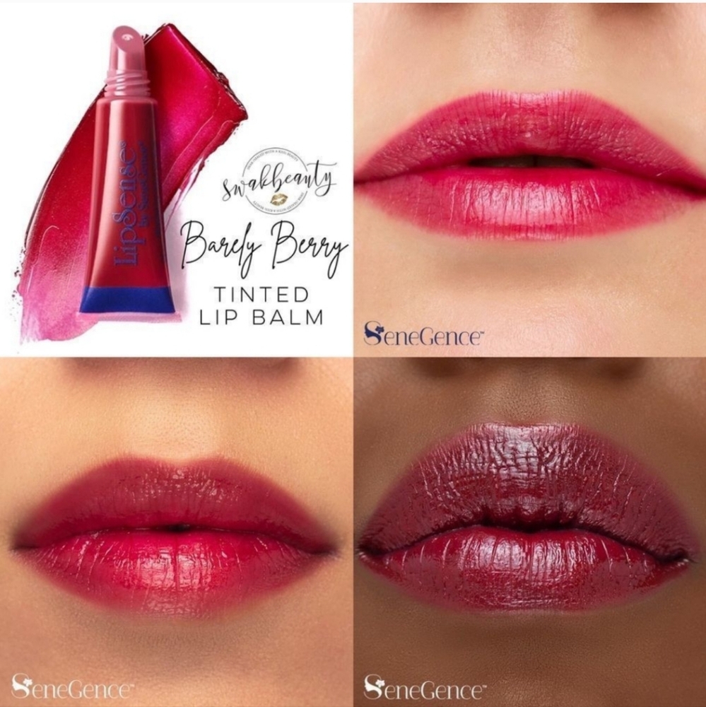 New & Sealed Senegence Lipsense Tinted Lip Balm Barely Berry